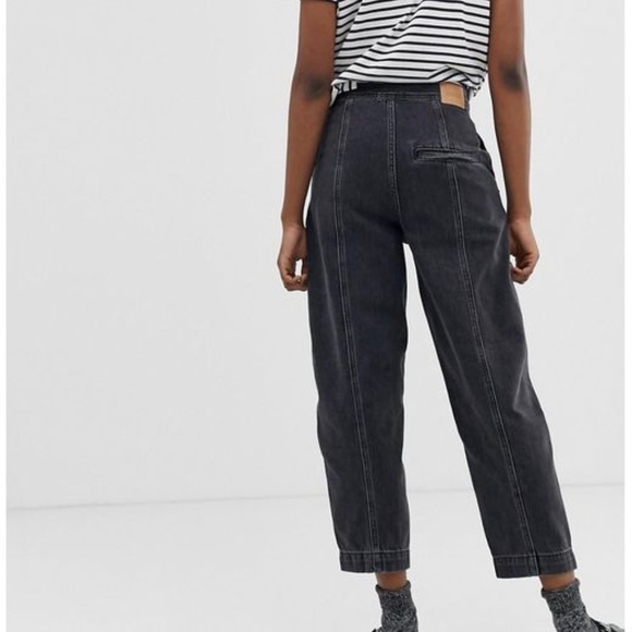 Weekday Worker Jeans in Charcoal Black - Picture 3 of 4